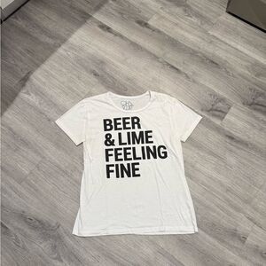 Chaser White Graphic Tee - Beer & Lime Feeling Fine